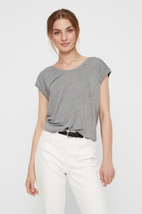 Pieces pcbillo tee lurex stripes noos